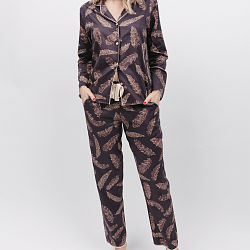 Lana Feather Print Pyjama Set