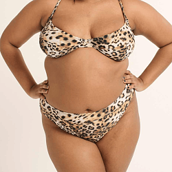 Leopard Print High Leg Brief