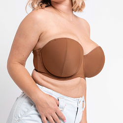 Luxe Strapless Bra Caramel