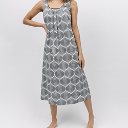 Nicole Geo Print Long Nightdress