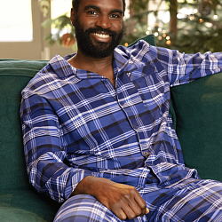 Riley Man Check Print Pyjama Set