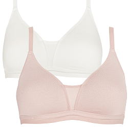 Posie Non Wired T-Shirt Bra Blush & Ivory