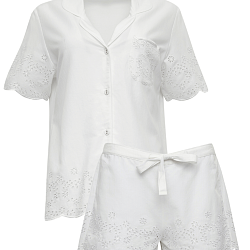 Saskia Embroidered Shorty Set