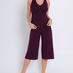 Softease Cropped Pyjama Bottom Fig