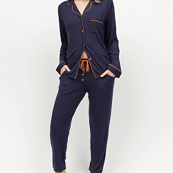 Taylor Revere Jersey Pyjama Set Navy