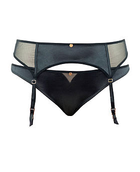 Peek-A-Boo Suspender Belt