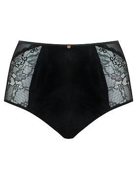 Peek A Boo Lace High Waist Brief