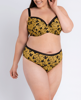 Artisan Balcony Bra Ochre/Black