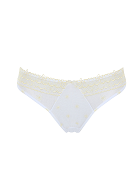 Blossom Brazilian Brief White/Lemon