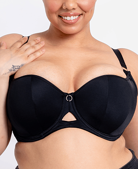 Boost Me Up Padded Balcony Bra Black Boost Me Up Padded Balcony Bra Black