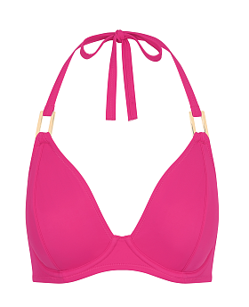 Boudoir Beach Halter Bikini Top Hot Pink Boudoir Beach Halter Bikini Top Hot Pink