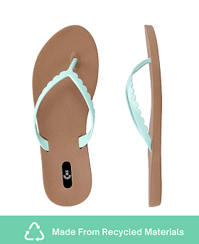 Bristol Flip Flops Camel/Sea Foam