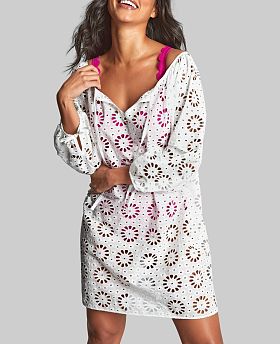 Daisy Short Beach Dress White