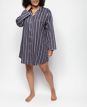 Estelle Printed Stripe Nightshirt
