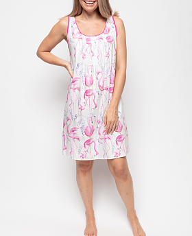 Fifi Flamingo Print Chemise