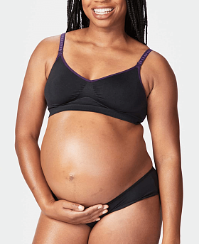 Flourish Seamless Nursing Bra Black
