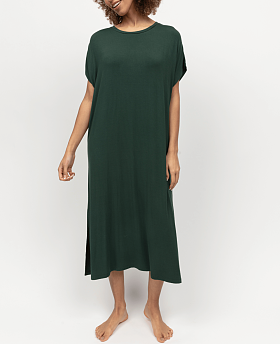 Forrest Jersey Long Nightdress Green