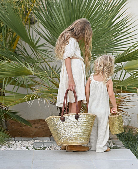 Full Sequin Gold Tote