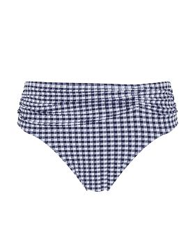 Gingham Midi Brief Navy Gingham