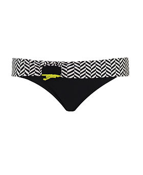 Hypnotic Fold Over Brief Monochrome/Olive