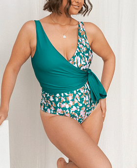 Jasmine Reversible Swimsuit Green