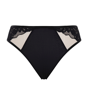 Josephine High Leg Brief Black/Latte