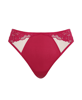 Josephine High Leg Brief Magenta/Latte Josephine High Leg Brief Magenta/Latte