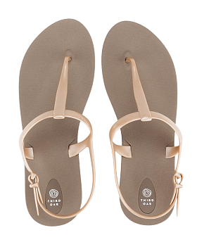 Journey Sandals Fawn/Aged Gold