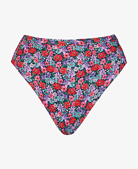 Kitsch Kate High Waist Bikini Brief Floral Print