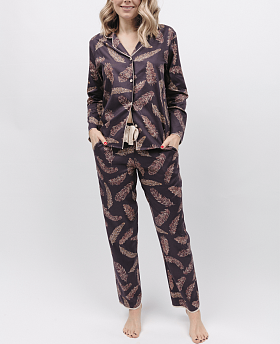Lana Feather Print Pyjama Set