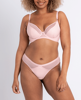 Lucky Star Plunge Bra Blush Pink