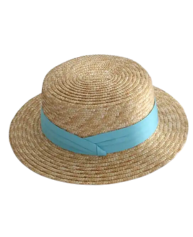 Macey Broad Brim Hat Blue Ribbon