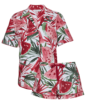 Mel Watermelon Print Shorty Set