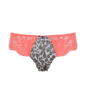 Nina Brazilian Brief Leopard/Coral