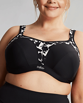 Activate Non Padded Wired Sports Bra Mono Print Activate Non Padded Wired Sports Bra Mono Print