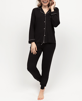 Parker Revere Jersey Pyjama Set Black Parker Revere Jersey Pyjama Set Black