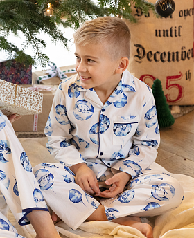 Mini Riley Boys Bauble Print Pyjama Set