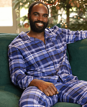 Riley Man Check Print Pyjama Set