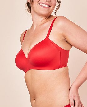Royal Delite Moulded Non Wired Bra Scarlet Red Royal Delite Moulded Non Wired Bra Scarlet Red