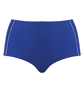 Sail Away High Waist Brief Blue/White