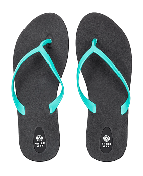Scout Flip Flops Black/Sea Glass