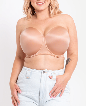 Smoothie Strapless Moulded Bra Latte