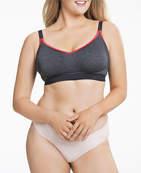 Sugar Candy Crush Seamless Everyday Bra Charcoal