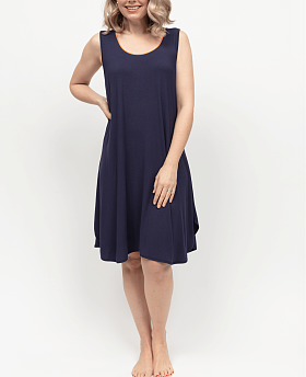 Taylor Jersey Bus Swing Nightdress Navy