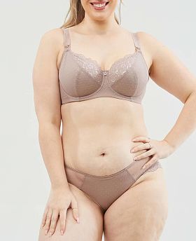 TimTams Flexible Wire Nursing Bra Taupe TimTams Flexible Wire Nursing Bra Taupe