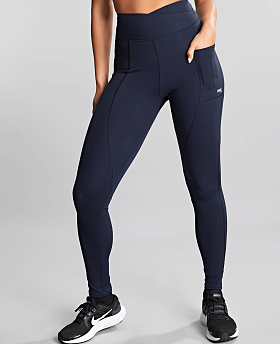 Ultra Adapt Wrap Waist Sports Leggings Navy Ultra Adapt Wrap Waist Sports Leggings Navy