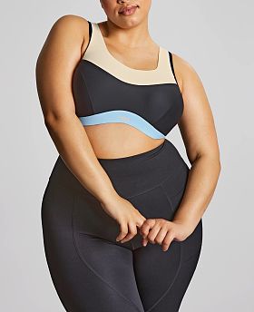 Upbeat Non Padded Wired Sports Bra Black/Chalk