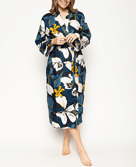 Verity Floral Print Long Dressing Gown