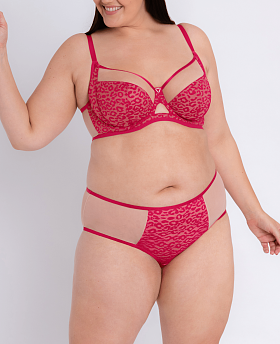 Victory Wild Balcony Bra Hot Pink/Blush Victory Wild Balcony Bra Hot Pink/Blush